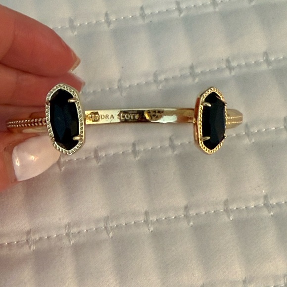 Kendra Scott Black and Gold Cuff Bracelet - Picture 4 of 5